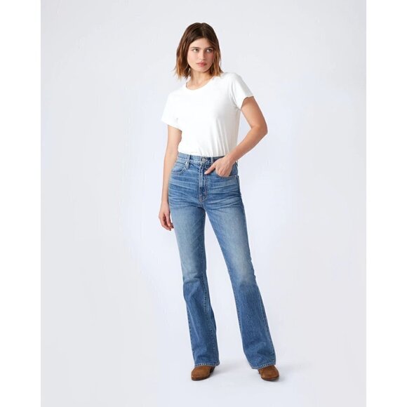 SLVRLAKE Charlotte High-Rise Boot-Cut Jeans in Wash Tucson Size US 27 - Picture 14 of 15